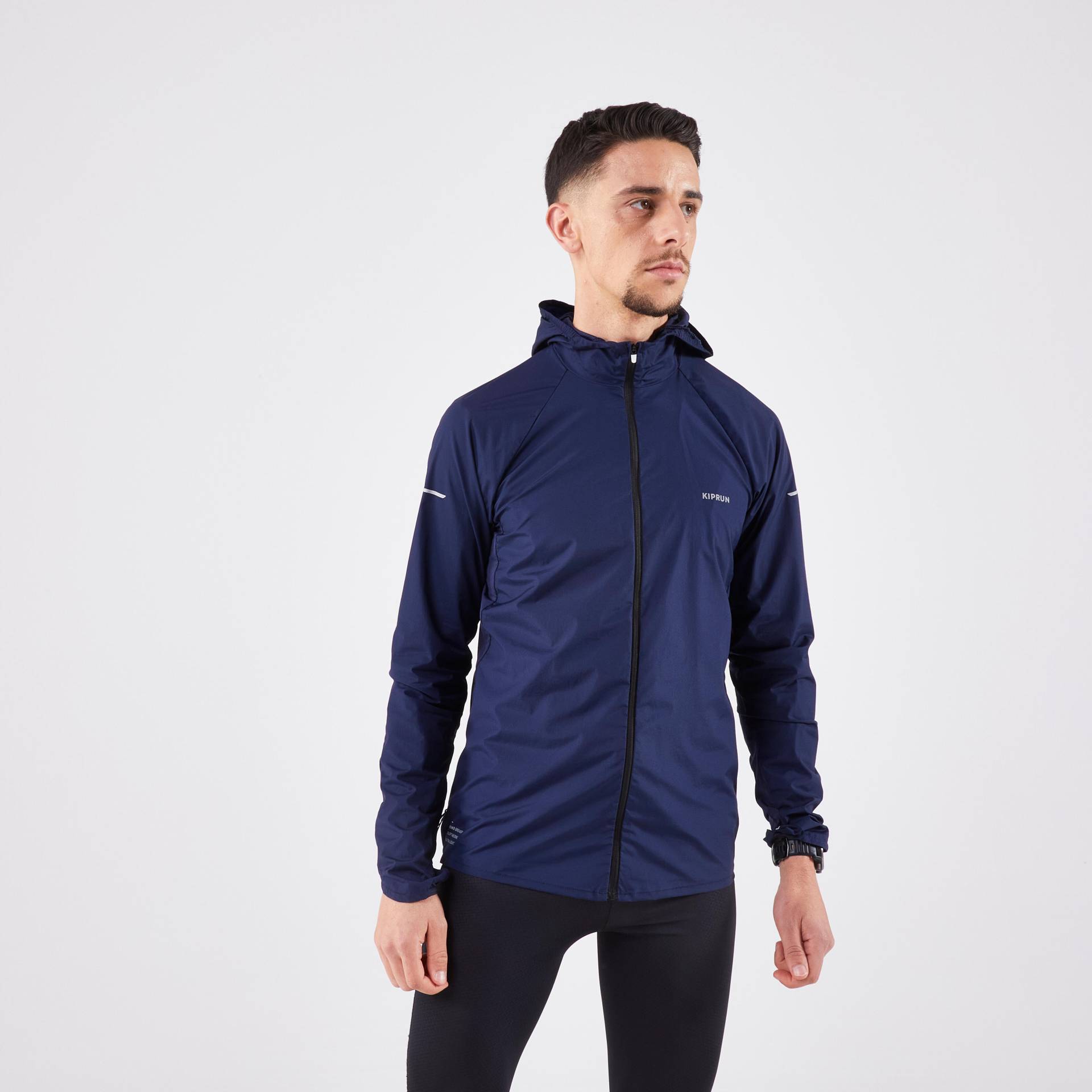 Laufjacke Trailrunning Herren winddicht - Run 900 Wind blau von Evadict