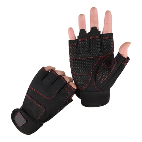 Eventerde rutschfest fingerlos Fahrradhandschuhe - Fahrradhandschuhe, Halbfinger, Unisex, Fitness Handschuhe, Gewichtheber Handschuhe Workout Handschuhe, Trainingshandschuhe von Eventerde