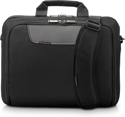 Everki Advance Laptoptasche für Notebooks bis 17,3 Zoll (43,9 cm) mit separaten Zubehörfächern / Selbstheilenden Reißverschlüssen / 20 l Fassungsvermögen von Everki