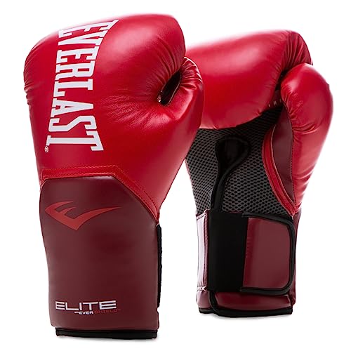 Everlast Unisex – Erwachsene Boxhandschuhe Pro Style Elite Glove Handschuhe Flammen Rot 12oz von Everlast