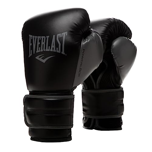 Everlast Unisex – Erwachsene Powerlock 2R Glove Handschuhe, Schwarz, 14Oz Eu von Everlast