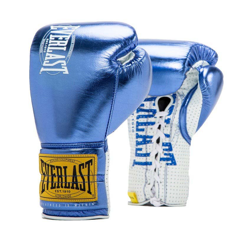 Everlast 1910 Pro Combat Gloves Blau 10 oz Everlast 1910 Pro Combat Gloves Blau 10 oz von Everlast