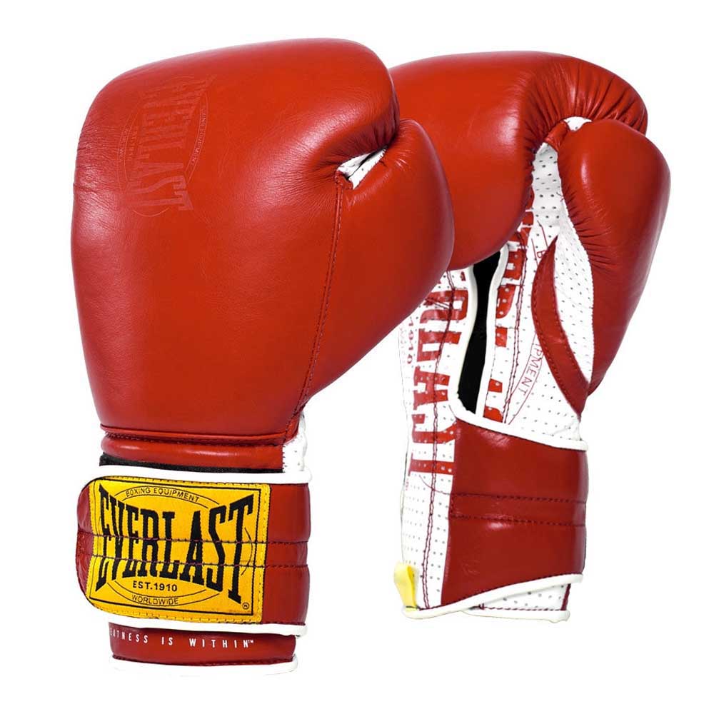 Everlast 1910 Sparring Hook&loop Artificial Leather Boxing Gloves Rot 12 oz von Everlast