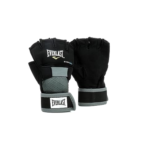 Everlast Unsiex - Erwachsene Sport Boxen Gelhandschuh Evergel Handwraps, Schwarz, XL von Everlast