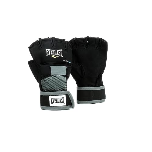 Everlast Unsiex - Erwachsene Sport Boxen Gelhandschuh Evergel Handwraps, Schwarz, L von Everlast