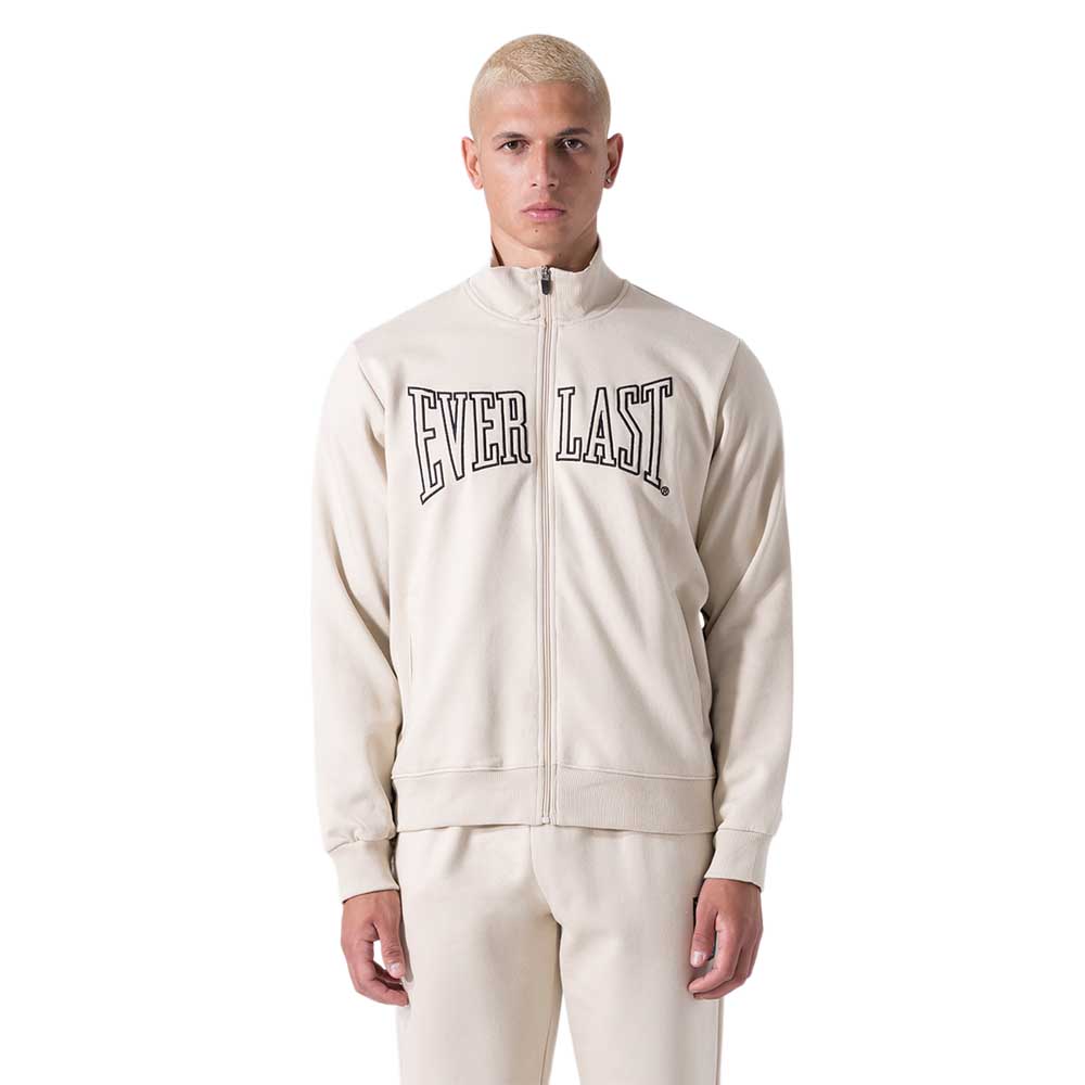 Everlast Felpa Full Zip Sweatshirt Beige M Mann von Everlast