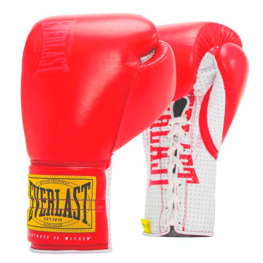 Everlast Fse 1910 Sparring Laced Leather Artificial Boxing Gloves Rot 16 oz Everlast Fse 1910 Sparring Laced Leather Artificial Boxing Gloves Rot 16 oz von Everlast