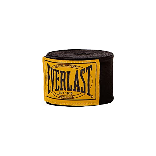 Everlast Unsiex Erwachsene Sport Boxen Handbandagen 1910 Handwraps, Schwarz, 180 von Everlast