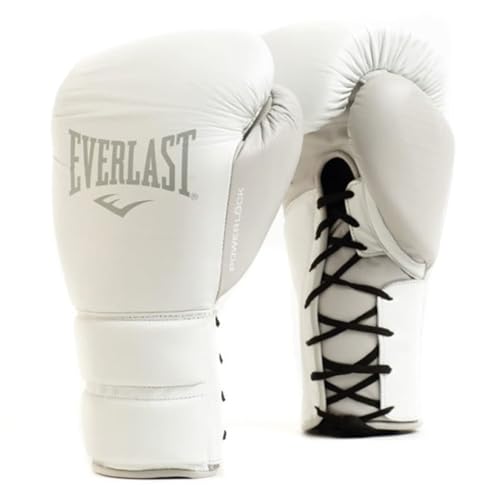 Everlast Unisex - Erwachsene Boxhandschuhe Powerlock 2 Pro Lace Trainingshandschuh, Weiß, 12oz Everlast Unisex - Erwachsene Boxhandschuhe Powerlock 2 Pro Lace Trainingshandschuh, Weiß, 12oz von Everlast