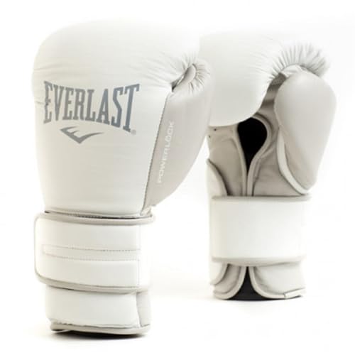 Everlast Unisex - Erwachsene Boxhandschuhe Powerlock 2 Pro Lace Trainingshandschuh, Weiß, 14oz von Everlast