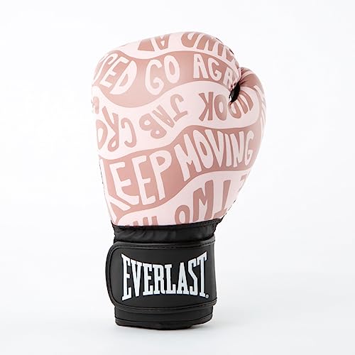 Everlast Unisex – Erwachsene Boxhandschuhe Spark Glove Trainingshandschuh, Pink/Gold Motivate, 12oz von Everlast