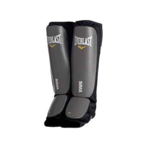 Everlast Unisex - Erwachsene Sport Boxen Schienbeinschutz Martial Mixed Arts Shinguard, Schwarz, L/XL von Everlast