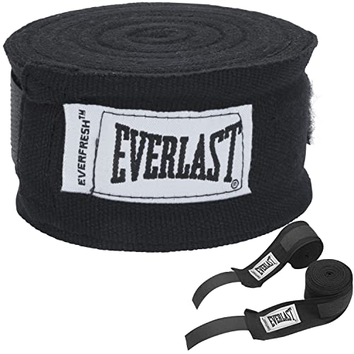 Everlast Unisex - Erwachsene Sport Boxen Handbandagen Handwraps, Schwarz, 180 Everlast Unisex - Erwachsene Sport Boxen Handbandagen Handwraps, Schwarz, 180 von Everlast