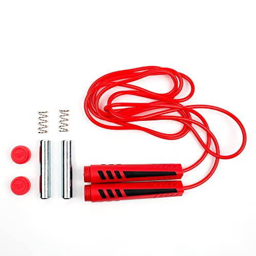 Everlast Unisex - Erwachsene Sport Boxen Springseil Weighted Jump Rope, Rot, 335cm von Everlast