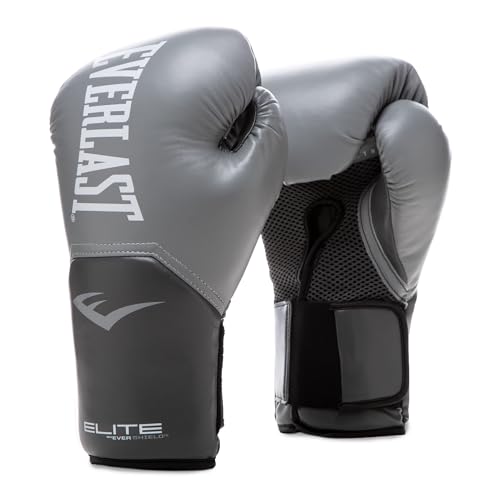 Everlast Unisex – Erwachsene Boxhandschuhe Pro Style Elite Glove Handschuhe Grau 16oz von Everlast