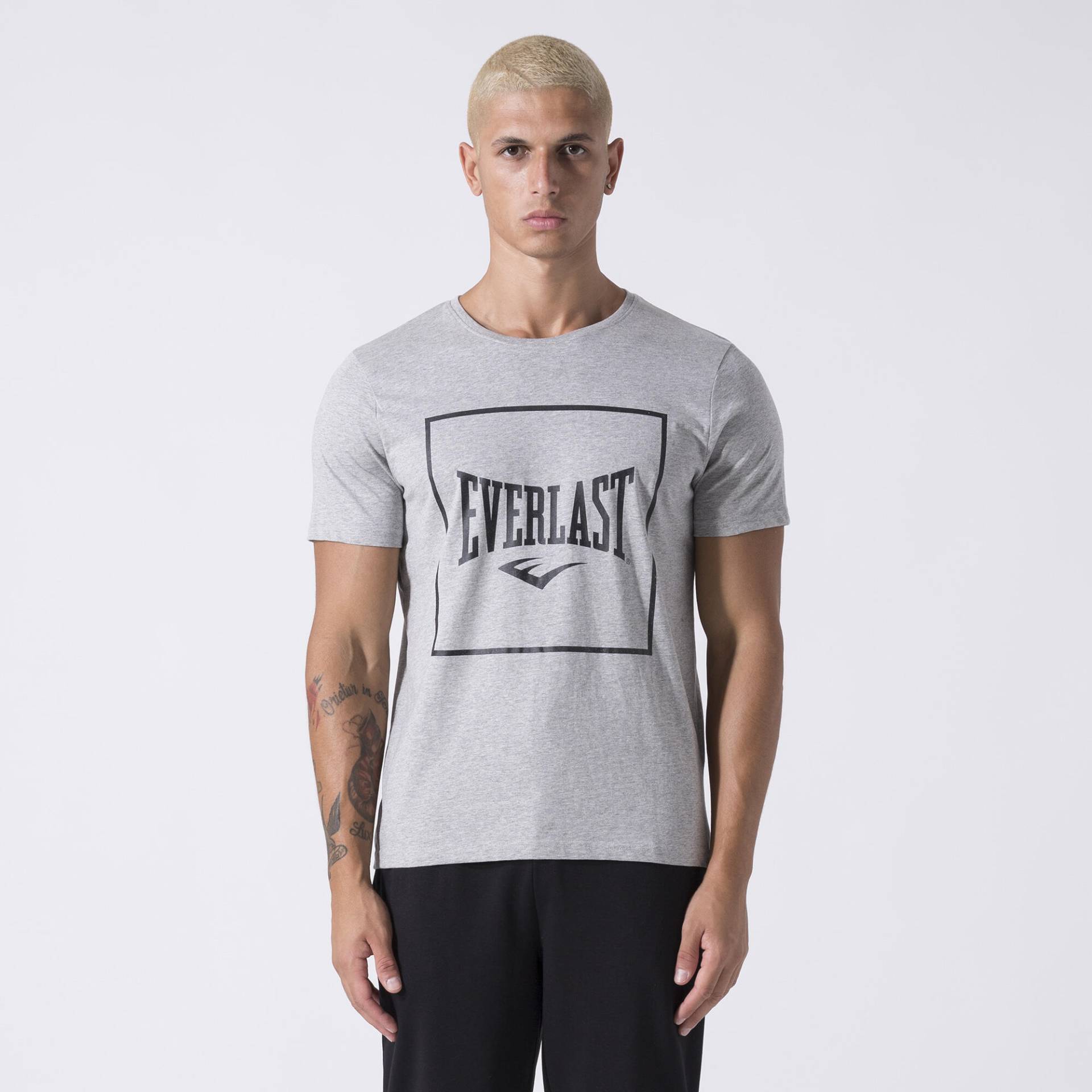 ICONISCHES T-SHIRT MIT GRAFIK GREY MELANGE BAUMWOLLE. POLYESTER von Everlast