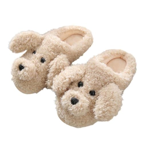 Everyiod Flauschige Hausschuhe Für Frauen, Niedliche 3D-Plüsch-Cartoon-Tier-Hausschuhe, Warme Fleece-Hausschuhe, Outdoor-Hausschuhe, Weich, Khaki, 38,39 Everyiod Flauschige Hausschuhe Für Frauen, Niedliche 3D-Plüsch-Cartoon-Tier-Hausschuhe, Warme Fleece-Hausschuhe, Outdoor-Hausschuhe, Weich, Khaki, 38,39 von Everyiod