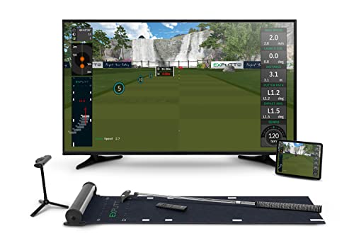 ExPutt EX500D Pro Golf Putting Virtual Simulator: Perfect Your Putting Swing Anytime, Anywhere, Schwarz von ExPutt