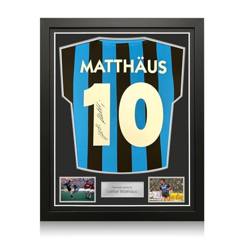 Exclusive Memorabilia Signiertes Inter Mailand-Trikot von Lothar Matthäus. Hochwertiger Rahmen Exclusive Memorabilia Signiertes Inter Mailand-Trikot von Lothar Matthäus. Hochwertiger Rahmen von Exclusive Memorabilia