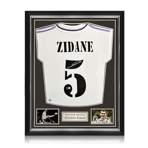 Exclusive Memorabilia Von Zinedine Zidane signiertes Trikot von Real Madrid. Überlegener Rahmen Exclusive Memorabilia Von Zinedine Zidane signiertes Trikot von Real Madrid. Überlegener Rahmen von Exclusive Memorabilia