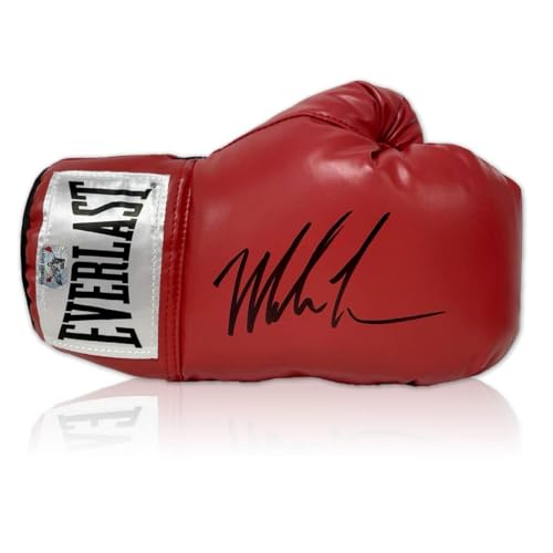 Roter Boxhandschuh, signiert von Mike Tyson von Exclusive Memorabilia