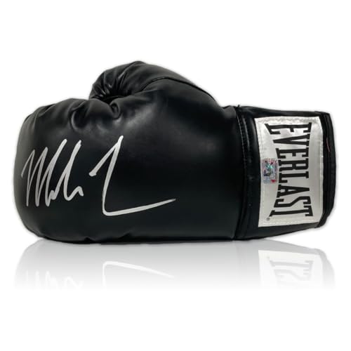 Schwarzer Boxhandschuh, signiert von Mike Tyson von Exclusive Memorabilia