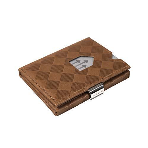 EXENTRI Leder Dreifachgefaltete Brieftasche aus Chess - RFID- Schutz mit Verschlussclip aus Edelstahl EXENTRI Leder Dreifachgefaltete Brieftasche aus Chess - RFID- Schutz mit Verschlussclip aus Edelstahl von EXENTRI