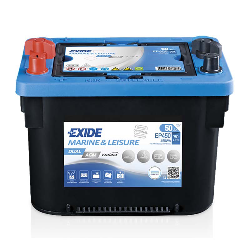 Exide 12v/750 Cca Dual Agm Ep450 Battery 50ah Durchsichtig Exide 12v/750 Cca Dual Agm Ep450 Battery 50ah Durchsichtig von Exide