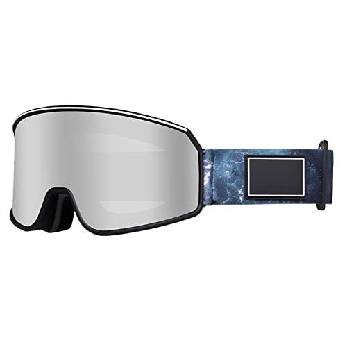Exingk Doppelschichtige Skibrille mit großem Rahmen, Snowboardbrille, UV-Schutz, Anti-Beschlag-Schneebrille für Outdoor-Sport von Exingk