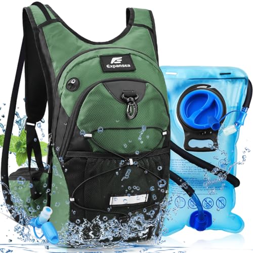 Expansea Trinkrucksack mit Trinkblase 3L BPA-Frei, Wasserdichter Outdoor-Rucksack, Rucksack mit Trinksystem, Rucksack Outdoor für Draußen Sport, Laufen, Radfahren, Wandern, Bergsteigen, Skifahren Expansea Trinkrucksack mit Trinkblase 3L BPA-Frei, Wasserdichter Outdoor-Rucksack, Rucksack mit Trinksystem, Rucksack Outdoor für Draußen Sport, Laufen, Radfahren, Wandern, Bergsteigen, Skifahren von Expansea