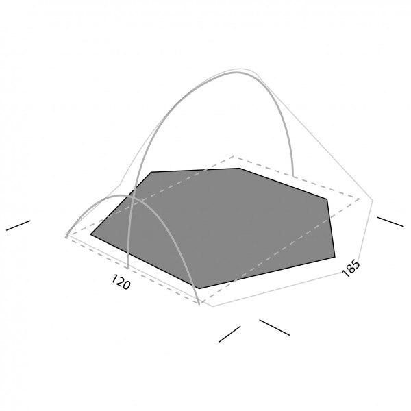 Exped - Mira I HL Footprint - Zeltunterlage grau von Exped