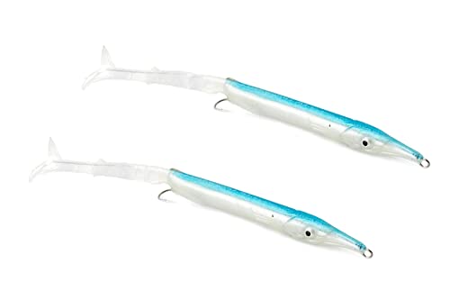 Set 2 Stück Aguglia 16 cm aus Silikon mit Dübel Set 2 Stück Aguglia 16 cm aus Silikon mit Dübel von Expert Predator