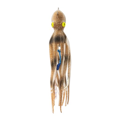 Tintenfisch Silikon Köder TAKOYAKI 110 gr - 15 cm mit Assist BKK Farbe Brown von Expert Predator