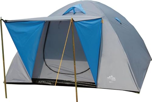 EXPLORER Zelt Iglu 3 Doppeldach Kuppelzelt mit Vordach Igluzelt 210x240x130cm 3/4 Personen 2000mm Wassersäule wettergeschützter Eingang Outdoor Wandern Familie Camping von Explorer