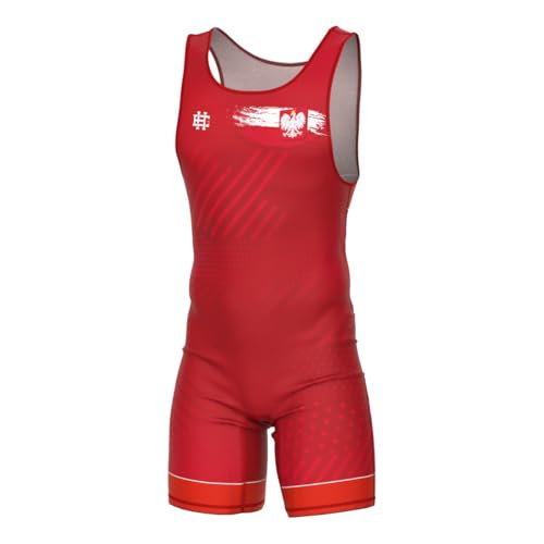 Extreme Hobby Ringertrikot für Kinder Polska Prime professioneller Ringeranzug, Wrestling-Bekleidung, Ringer-Shirt für Kinder, Wrestling Singlet, Farbe: Rot, Größe: 152 Extreme Hobby Ringertrikot für Kinder Polska Prime professioneller Ringeranzug, Wrestling-Bekleidung, Ringer-Shirt für Kinder, Wrestling Singlet, Farbe: Rot, Größe: 152 von EXTREME HOBBY TM