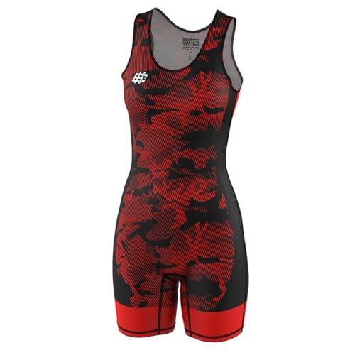 Extreme Hobby Wrestling-Trikot für Frauen HAVOC, Leotard Singlet Active One-Piece Sleeveles Bodysuit Ringertrikot Damen von Extreme Hobby