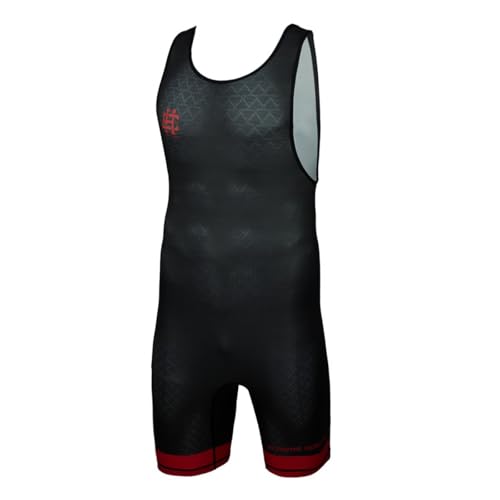 Extreme Hobby Ringertrikot für Männer Black Armour professioneller Ringeranzug, Wrestling-Bekleidung, Ringer-Shirt für Männer, Wrestling Singlet, Farbe: ROT, Größe: S Extreme Hobby Ringertrikot für Männer Black Armour professioneller Ringeranzug, Wrestling-Bekleidung, Ringer-Shirt für Männer, Wrestling Singlet, Farbe: ROT, Größe: S von EXTREME HOBBY TM