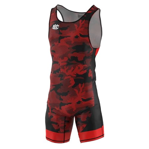 Extreme Hobby Ringertrikot für Männer Havoc professioneller Ringeranzug, Wrestling-Bekleidung, Ringer-Shirt für Männer, Wrestling Singlet, Farbe: ROT, Größe: L Extreme Hobby Ringertrikot für Männer Havoc professioneller Ringeranzug, Wrestling-Bekleidung, Ringer-Shirt für Männer, Wrestling Singlet, Farbe: ROT, Größe: L von EXTREME HOBBY TM