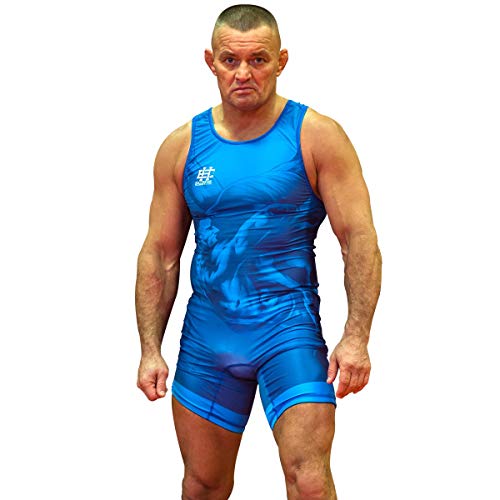 Extreme Hobby Wrestling-Trikot für Männer WRESTLING, Kompressionstrikot REH-TECHRESPONSE One-Piece Sleeveles Bodysuit Ringer-Trikot Herren von Extreme Hobby