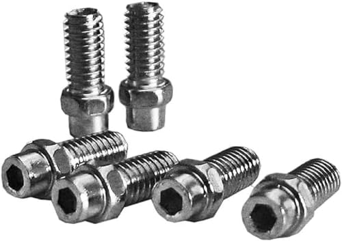 Exustar Unisex-Adult 4713268567487 Pins Pedal KIT 8mm in Aluminium Silver-40 Pieces, Schwarz, one Size von Exustar