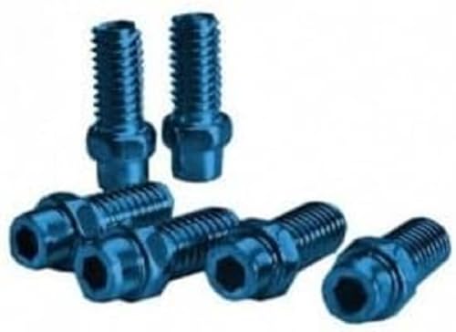 EXUSTAR Unisex-Adult 4713268568286 Pins Pedal KIT 8mm in Aluminium Blue-40 Pieces, Schwarz, one Size von EXUSTAR