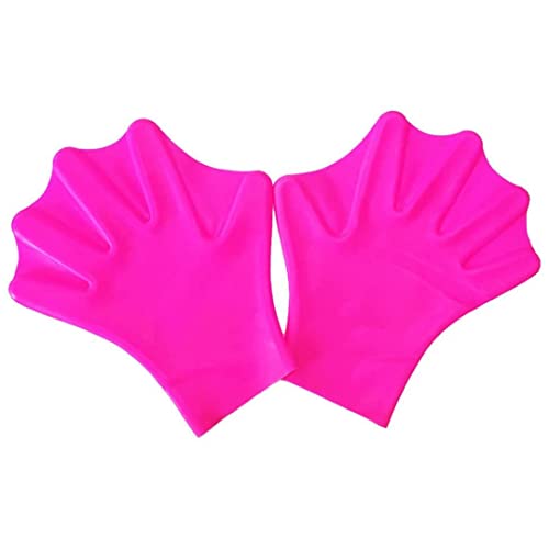 1Pair Silicon Schwimmhandschuhe Wasserschwimmtraining Handschuhe Tauchausrüstung für Männer Frauen Fitness Surfen Sport Rosy S von Eyccier