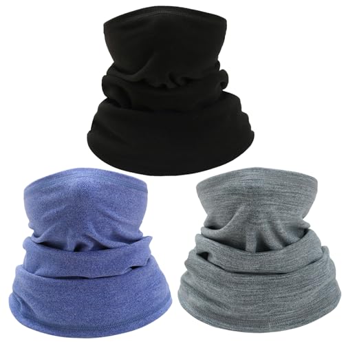 Halswärmer Kinder 3pcs Winddicht warm warmes Kleinkind Snoods für Kinder High Elastic Neck Gitter für Jungen Mädchen Dicke Baby Snood für Skifahren Running Cycling Style 2 von Eyccier