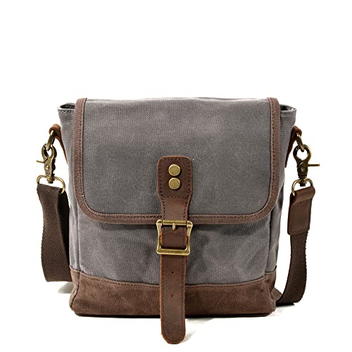 Eysee Herren Schultertasche, Mode Segeltuch Schultertaschen, klein Umhängetaschen, Umhängetasche für Herren (Grau) Eysee Herren Schultertasche, Mode Segeltuch Schultertaschen, klein Umhängetaschen, Umhängetasche für Herren (Grau) von Eysee