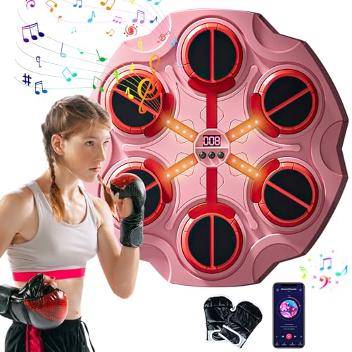 Musik-Boxmaschine, Musik-Boxmaschine mit Boxhandschuhen, intelligente Musik-Boxmaschine mit Bluetooth und einstellbarer Geschwindigkeit, Wandmontage, Wandziel-Trainingsgeräte für Erwachsene und Kinder Musik-Boxmaschine, Musik-Boxmaschine mit Boxhandschuhen, intelligente Musik-Boxmaschine mit Bluetooth und einstellbarer Geschwindigkeit, Wandmontage, Wandziel-Trainingsgeräte für Erwachsene und Kinder von Eznaobo