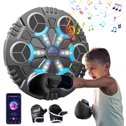 Musik-Boxmaschine, Musik-Boxmaschine mit Boxhandschuhen, intelligente Musik-Boxmaschine mit Bluetooth und einstellbarer Geschwindigkeit, Wandmontage, Wandziel-Trainingsgeräte für Erwachsene und Kinder Musik-Boxmaschine, Musik-Boxmaschine mit Boxhandschuhen, intelligente Musik-Boxmaschine mit Bluetooth und einstellbarer Geschwindigkeit, Wandmontage, Wandziel-Trainingsgeräte für Erwachsene und Kinder von Eznaobo