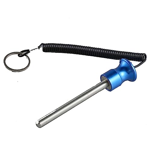 Ezweiji Gewicht Stapel Pin, Magnetischer Gym Gewichtsstapelstifte Krafttrainingsgerät zubehör für Gym Krafttraining (Blau 10mm*125mm) von Ezweiji