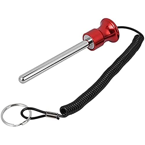 Ezweiji Gewicht Stapel Pin, Magnetischer Gym Gewichtsstapelstifte Krafttrainingsgerät zubehör für Gym Krafttraining (Rot 10mm*80mm) von Ezweiji