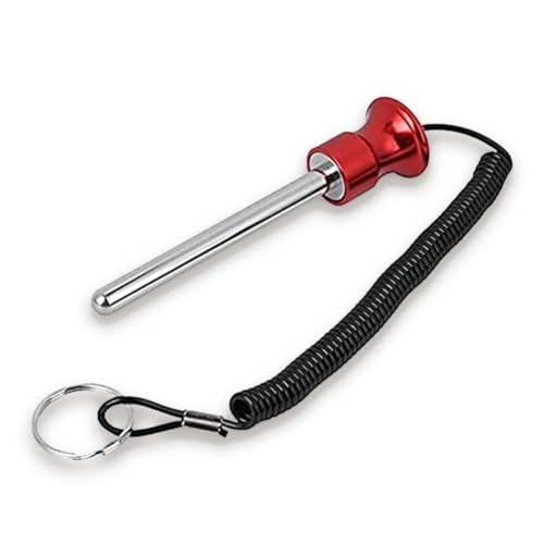 Ezweiji Gewicht Stapel Pin, Magnetischer Gym Gewichtsstapelstifte Krafttrainingsgerät zubehör für Gym Krafttraining (Rot 10mm*125mm) von Ezweiji