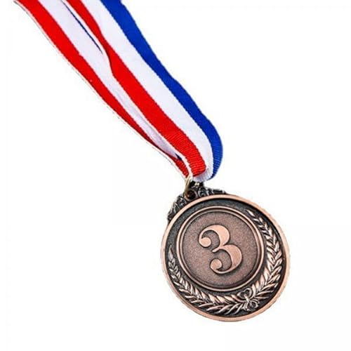 F Fityle 2X Auszeichnungsmedaille, Gewinnermedaille, 1., 2., 3. Preis, Trophäenmedaille mit Band für Basketball Wettbewerbe, Fußballpartys, Kinder Und von F Fityle